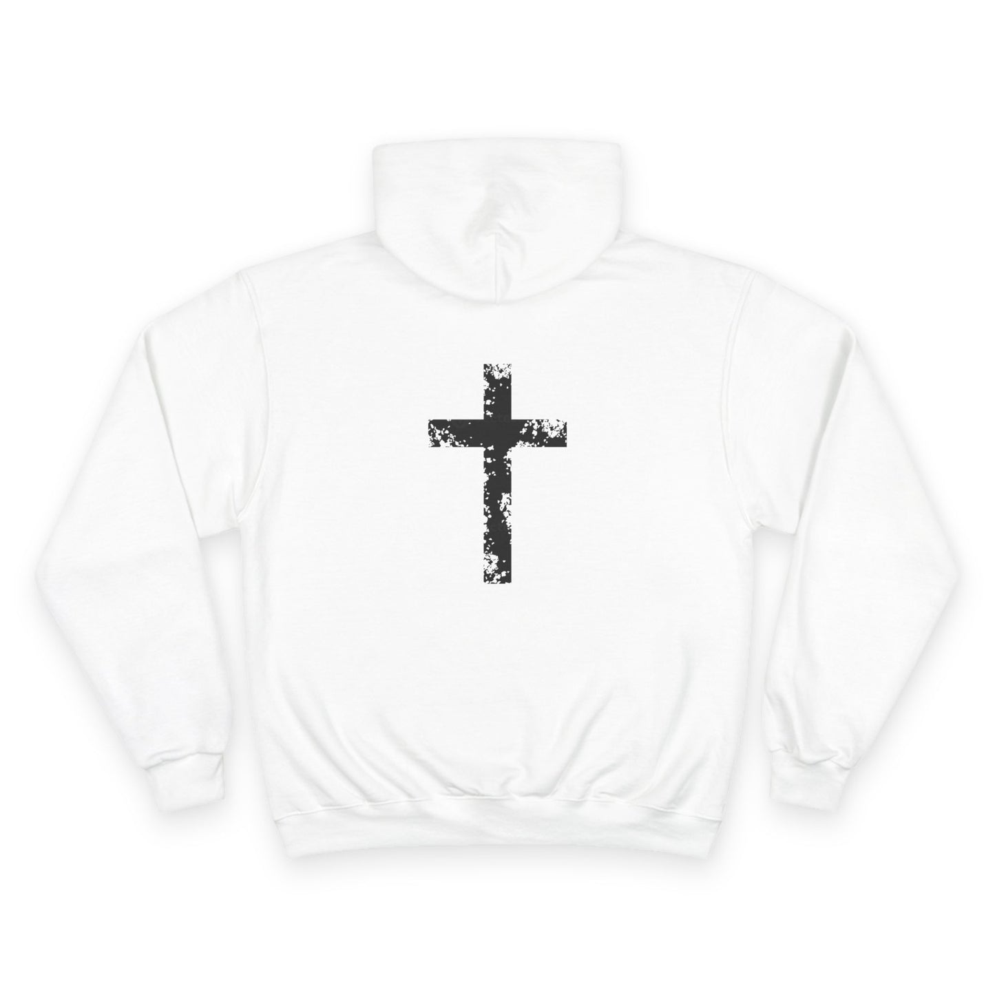 Faith-Inspired Champion Hoodie with Scripture, Religious Gift, Christian Apparel, Inspirational Wear, Bible Verse Clothing