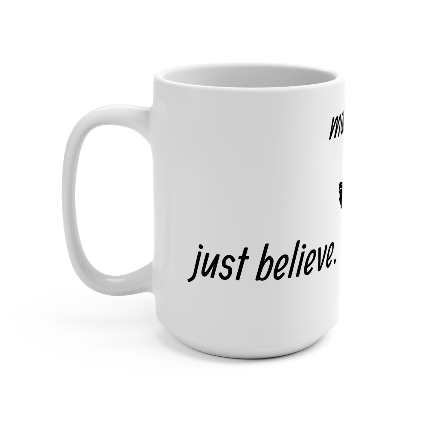 Stylish Faith-Inspired 15oz Mug, Christian Gift, Inspirational Drinkware, Coffee Cup for Prayer and Reflection, Modern Design